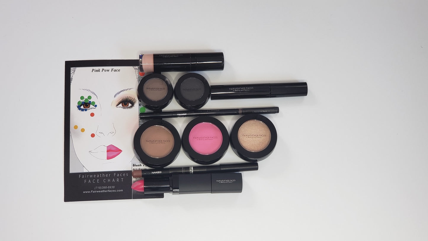 PINK POW Face Kits (your choice:Bright or Brighter lips)